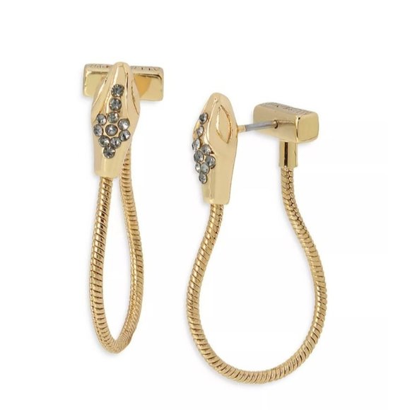 All Saints Earrings Pavé Snake Earrings - Picture 1 of 15